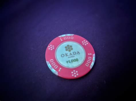 Okada Manila Casino Chip 1000 pesos .